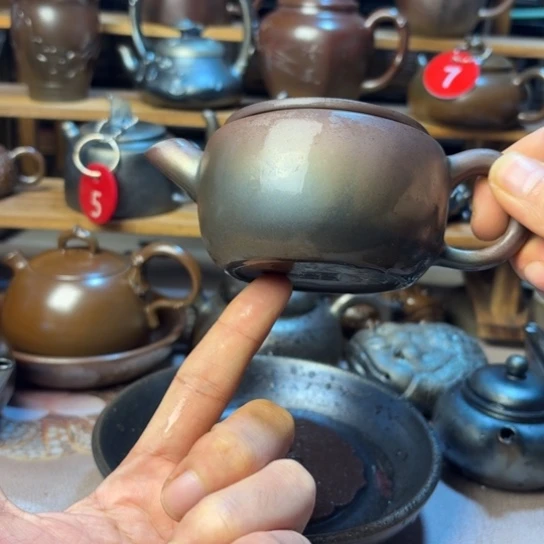 壶庄诚柴烧坭兴陶壶190（