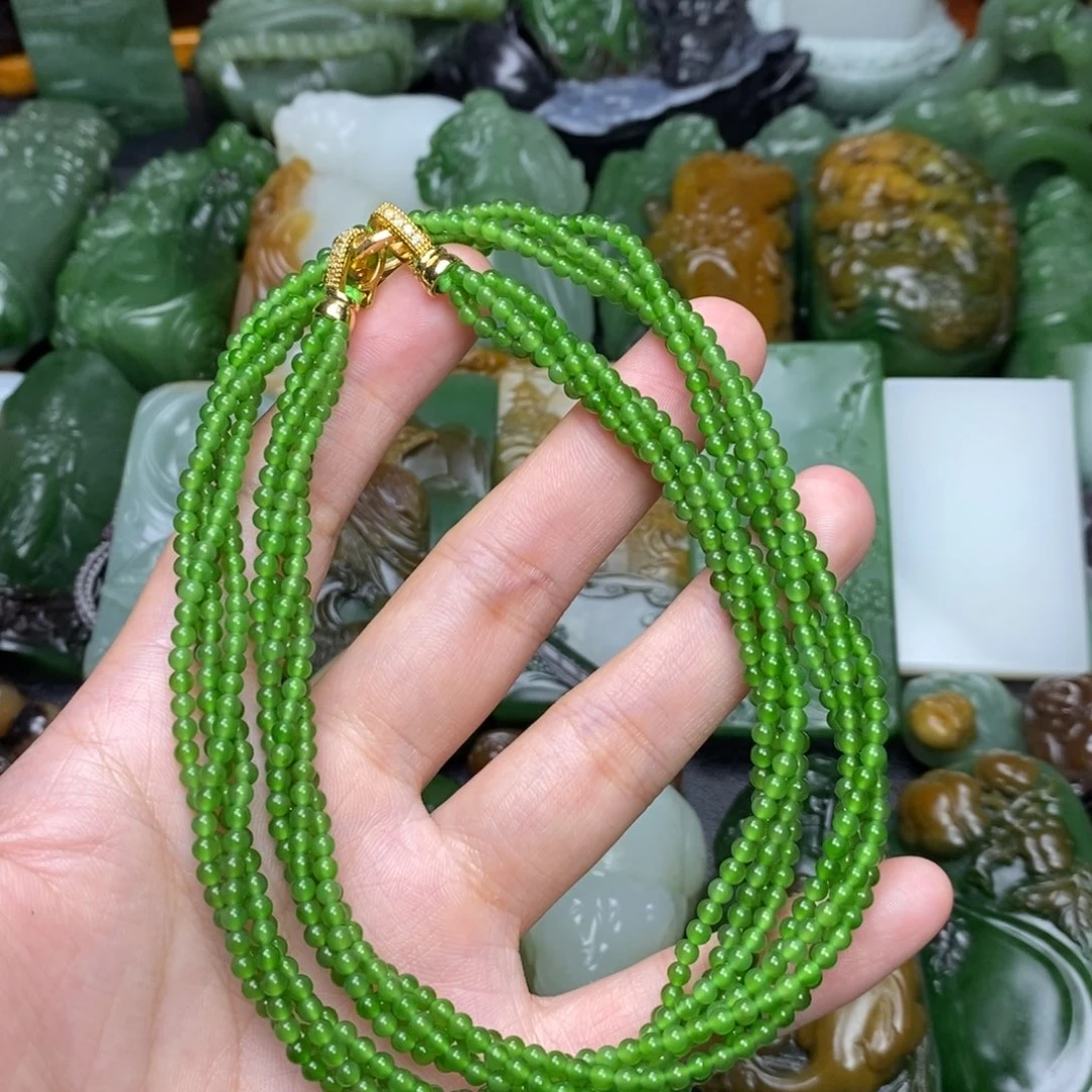 和田玉未镶嵌颈饰兜****出