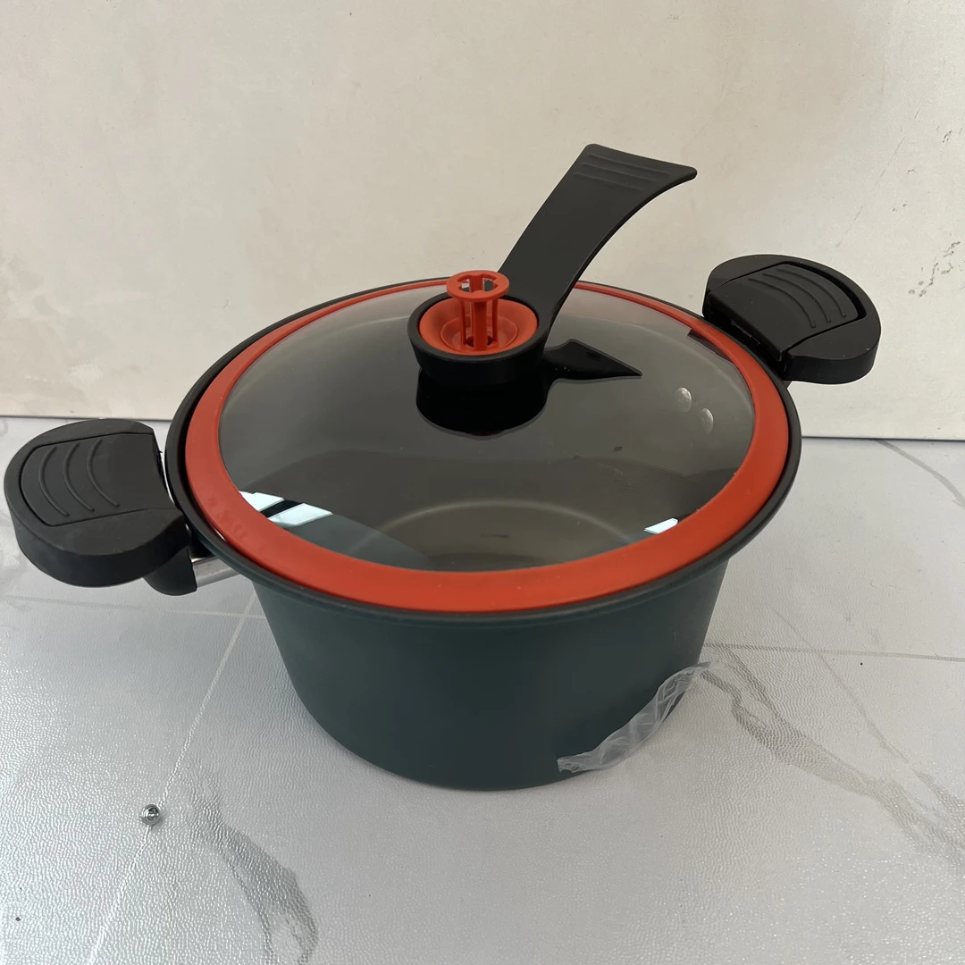 网红韩式微压锅双耳家用微压锅颜色随机