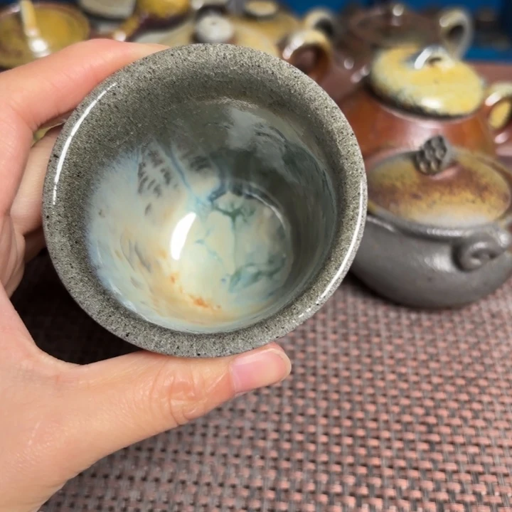 茶杯紫砂玉化铃铛
