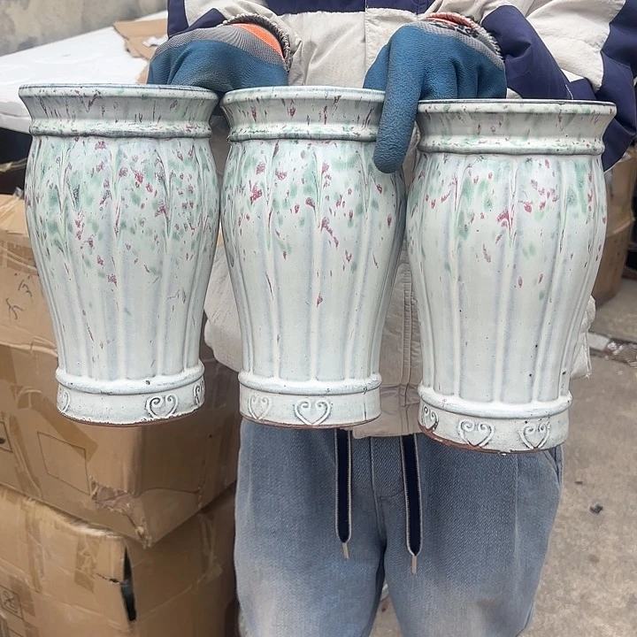 紫砂茶碗南瓜三个口径13高23