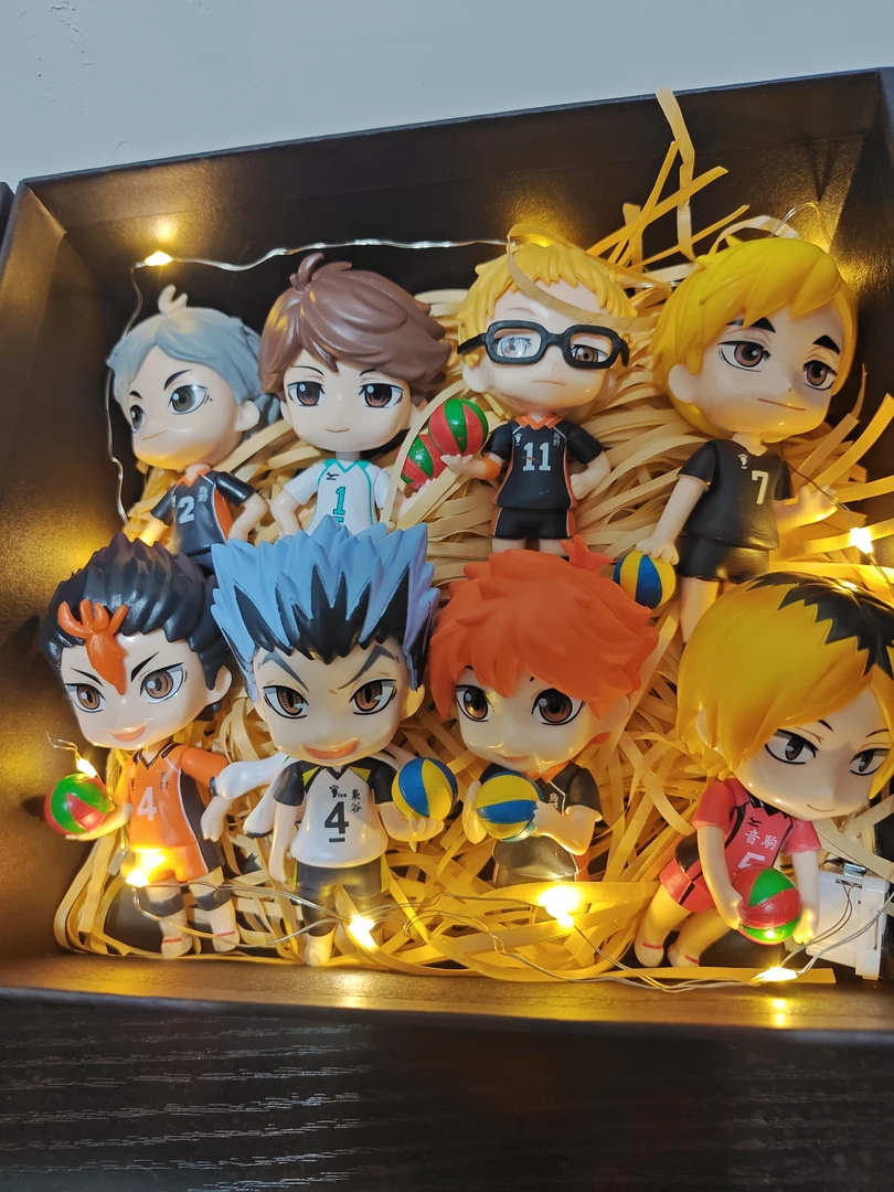 Q版动漫排球少年模型 日向翔阳及川彻影山飞雄月岛萤手办摆件礼物