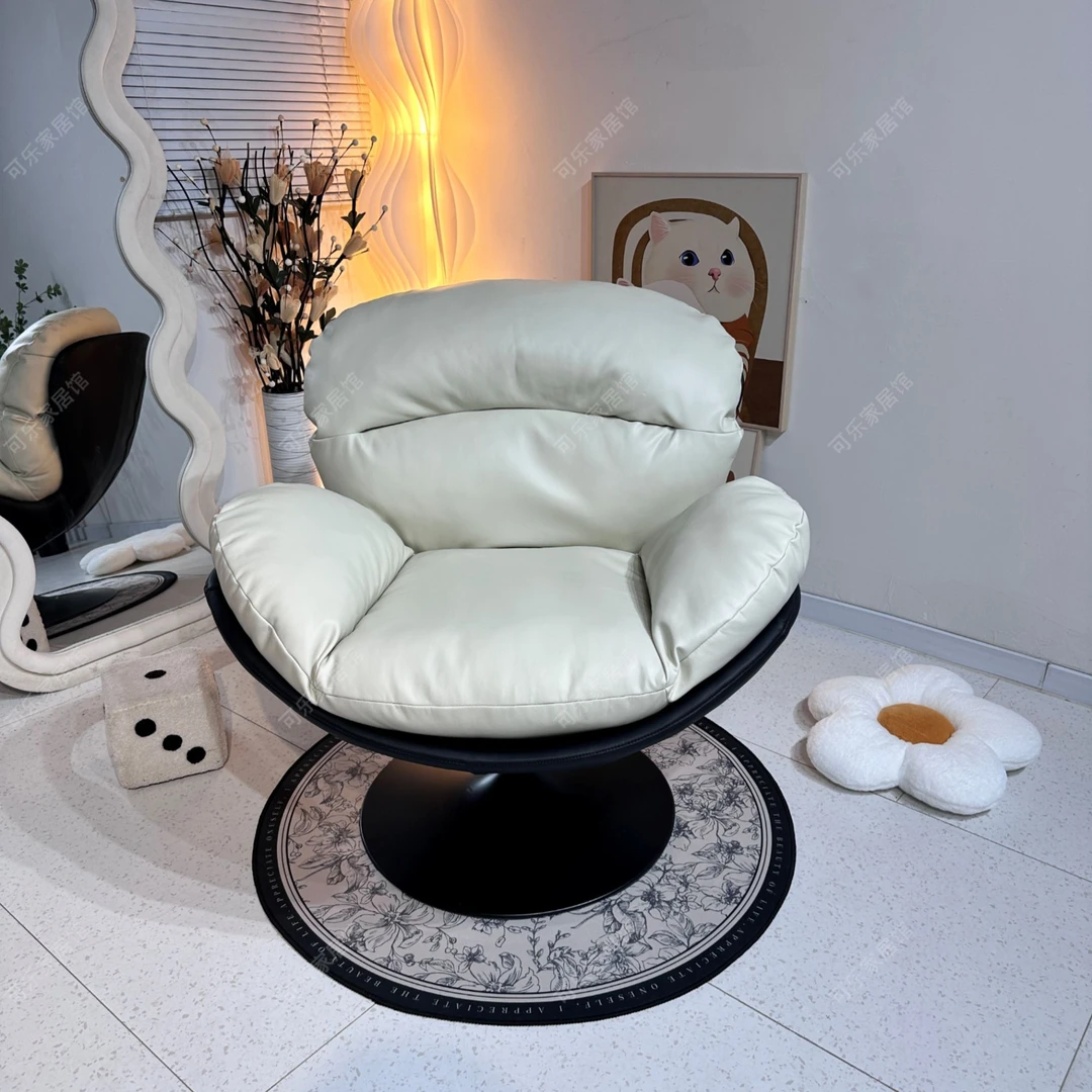 天鹅客厅旋转椅摇摇椅休闲椅设计师单人阳台卧室摇椅躺椅懒人椅