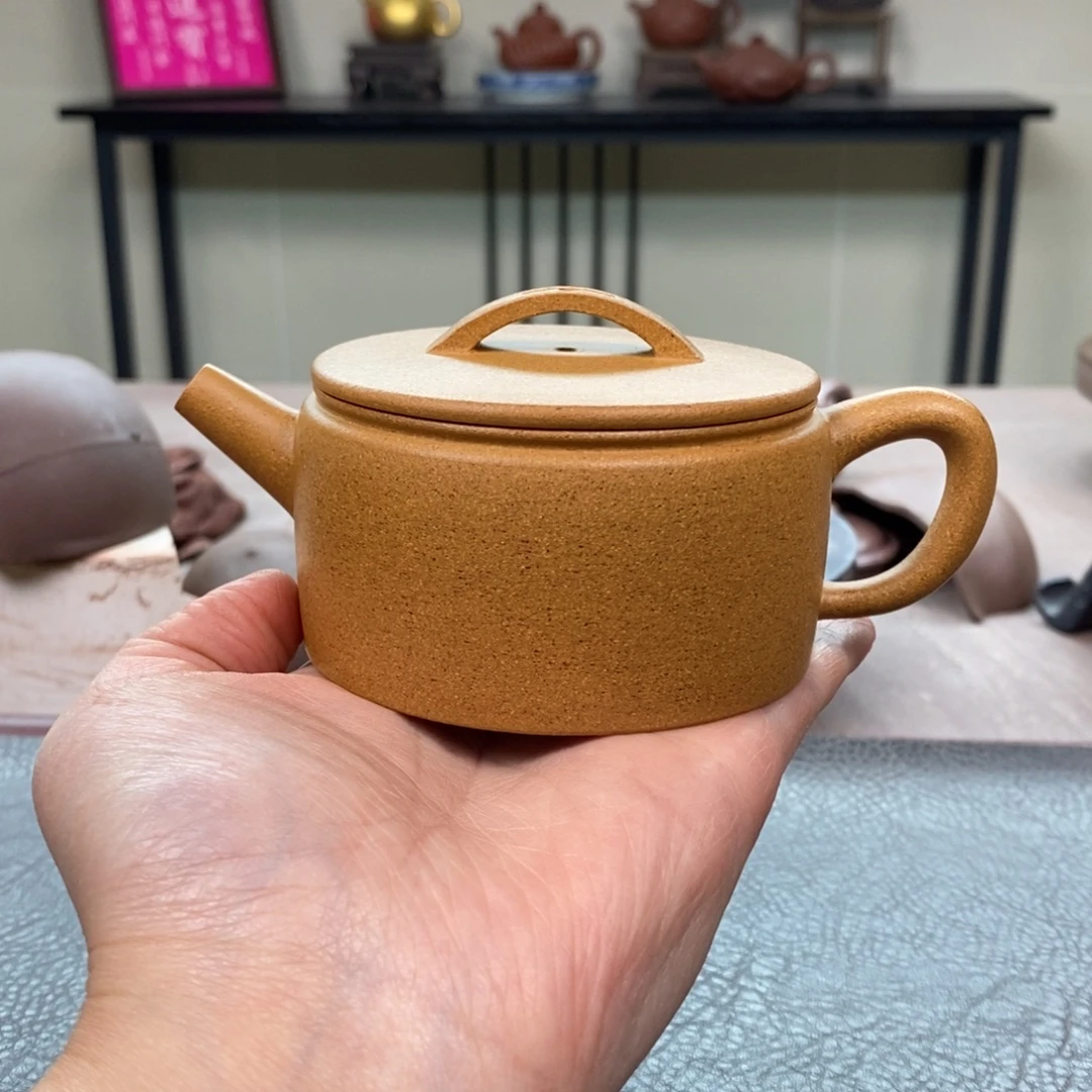 紫砂茶壶黄金段汉瓦180cc精工半手