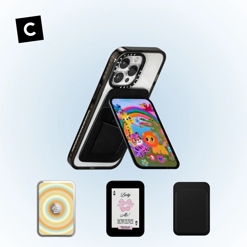 【达人】CASETiFY  适用Magsafe兼容磁吸通用卡包手机支架