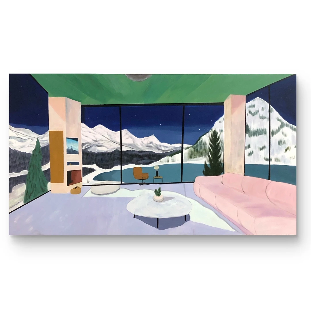 【阿尔卑斯】原创“90*160” No.1870 纯手绘挂画