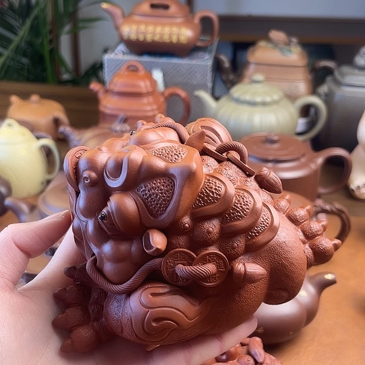 茶壶紫砂紫砂金蟾