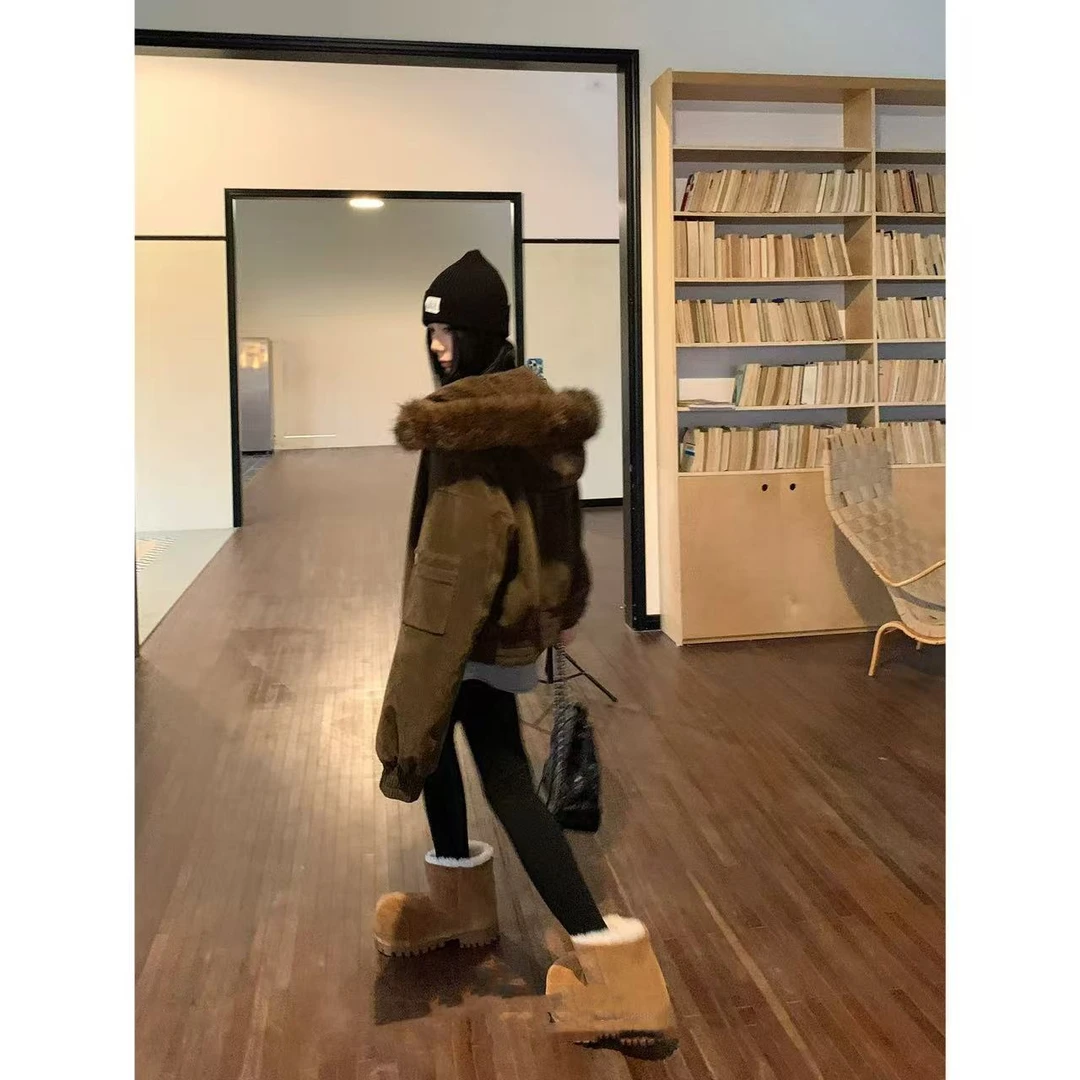 徐秋阳  摩卡咖啡  百搭时尚休闲设计感显瘦显白外套12063