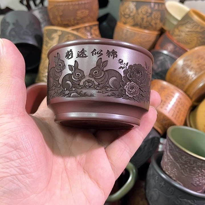 茶杯紫砂全手工紫砂主人杯