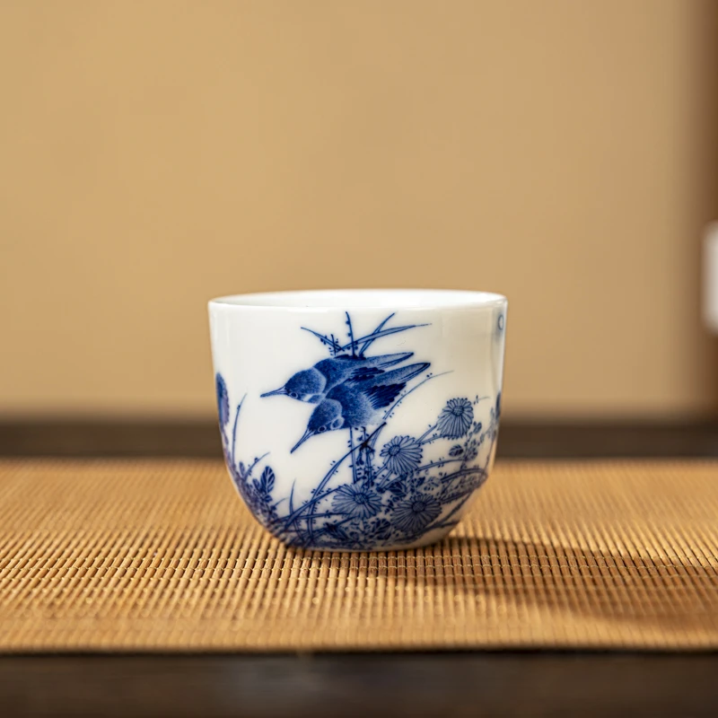 【瓷见如故】画堂春邵微平老师花鸟手握杯（混搭）htc1450