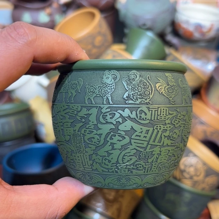 紫砂茶杯宜兴紫砂主人杯