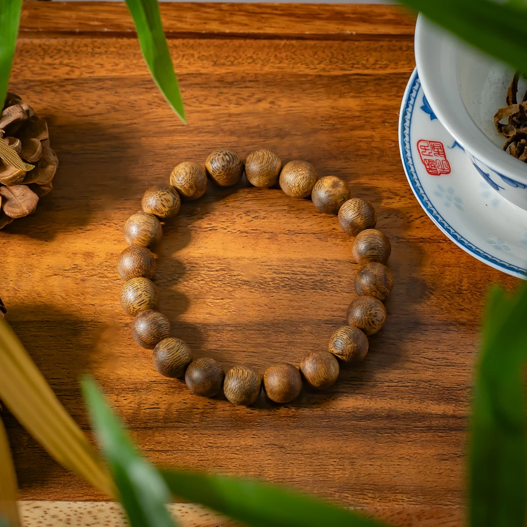 【沉香专场】黑棋楠圆珠单圈手串/多样性发一件/10mm/CX009