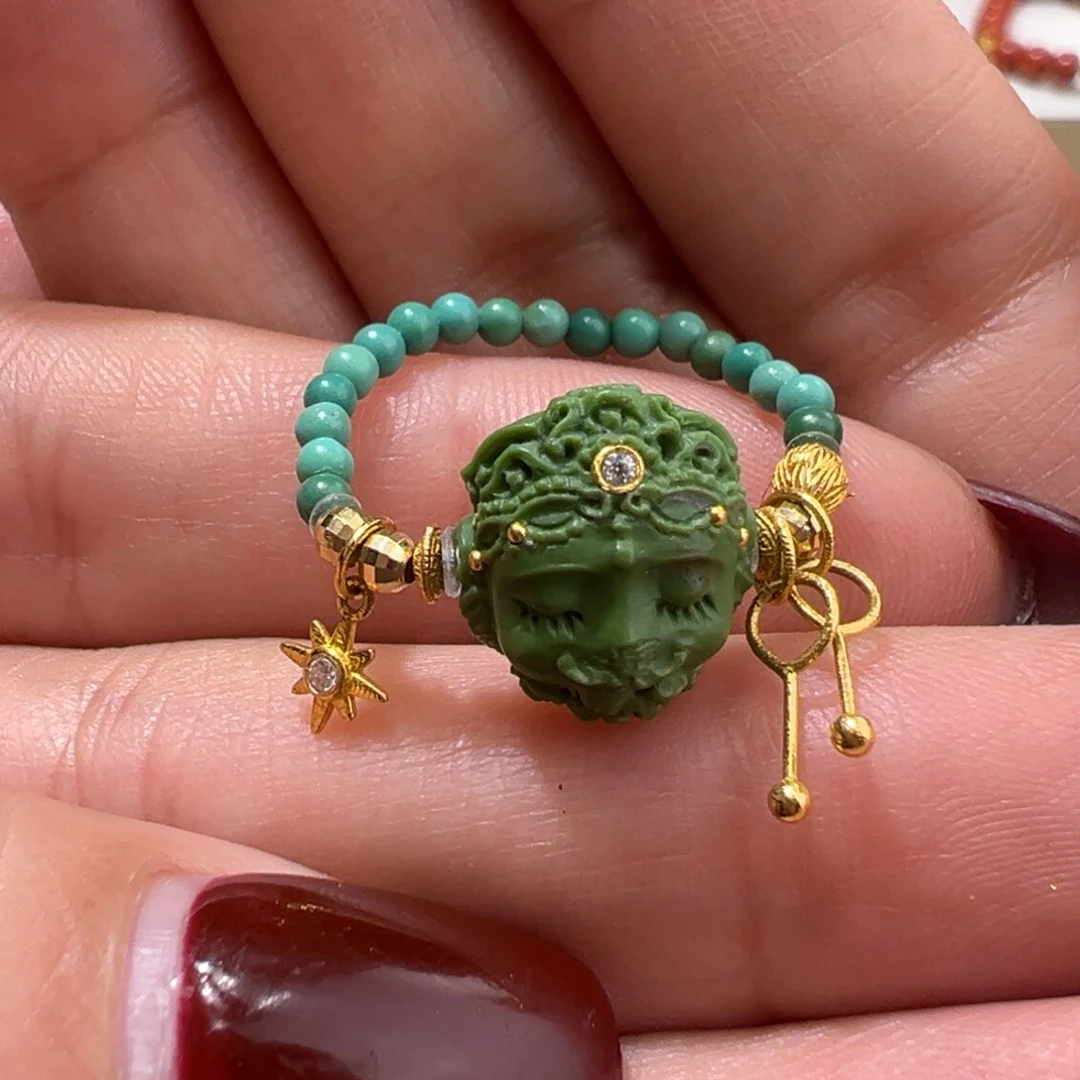 绿松石配件未镶嵌戒指