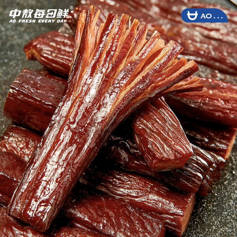 【六成干】中敖每日鲜正宗手撕风干内蒙古牛肉干高蛋白熟食牛肉