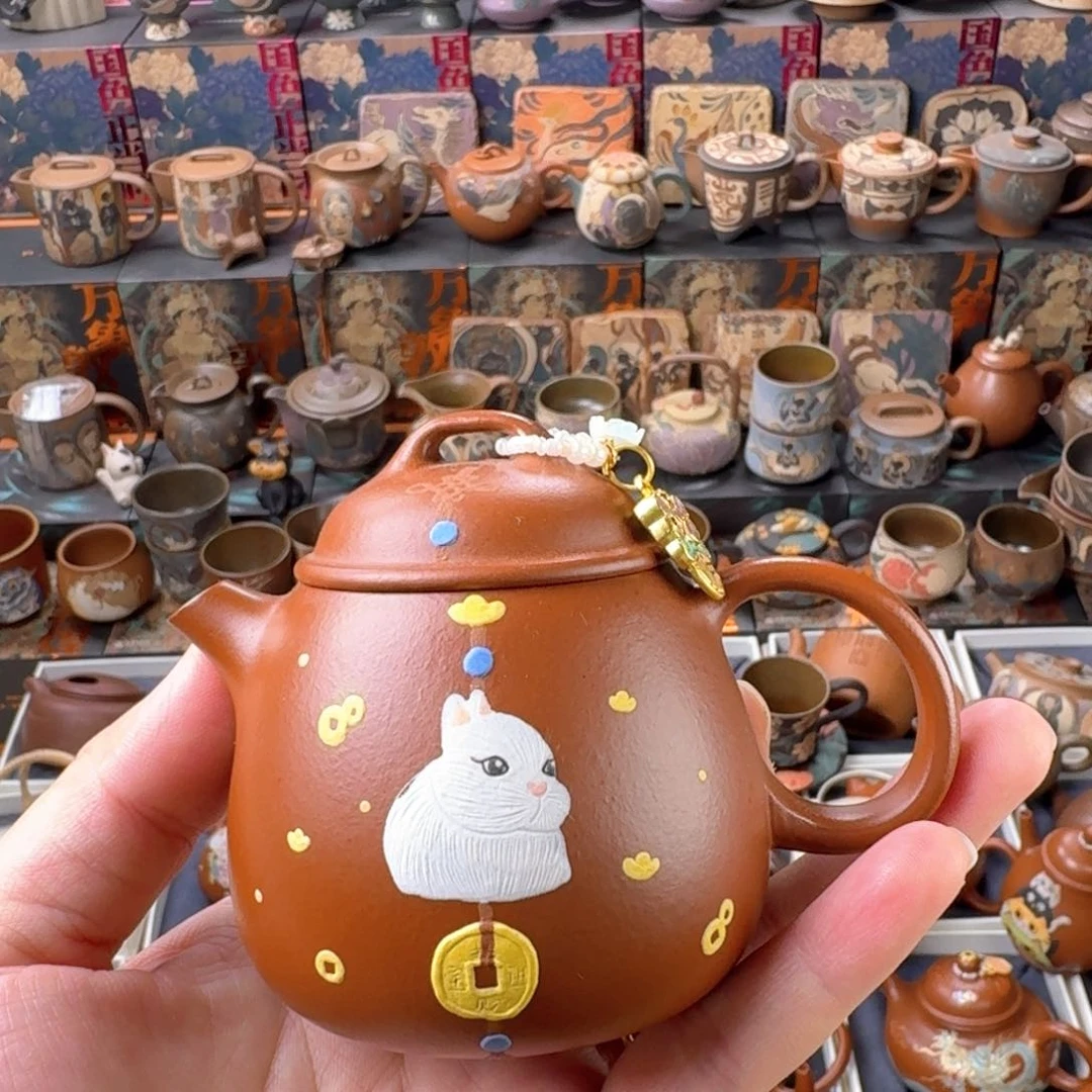 茶杯紫砂150ml原矿精工半手