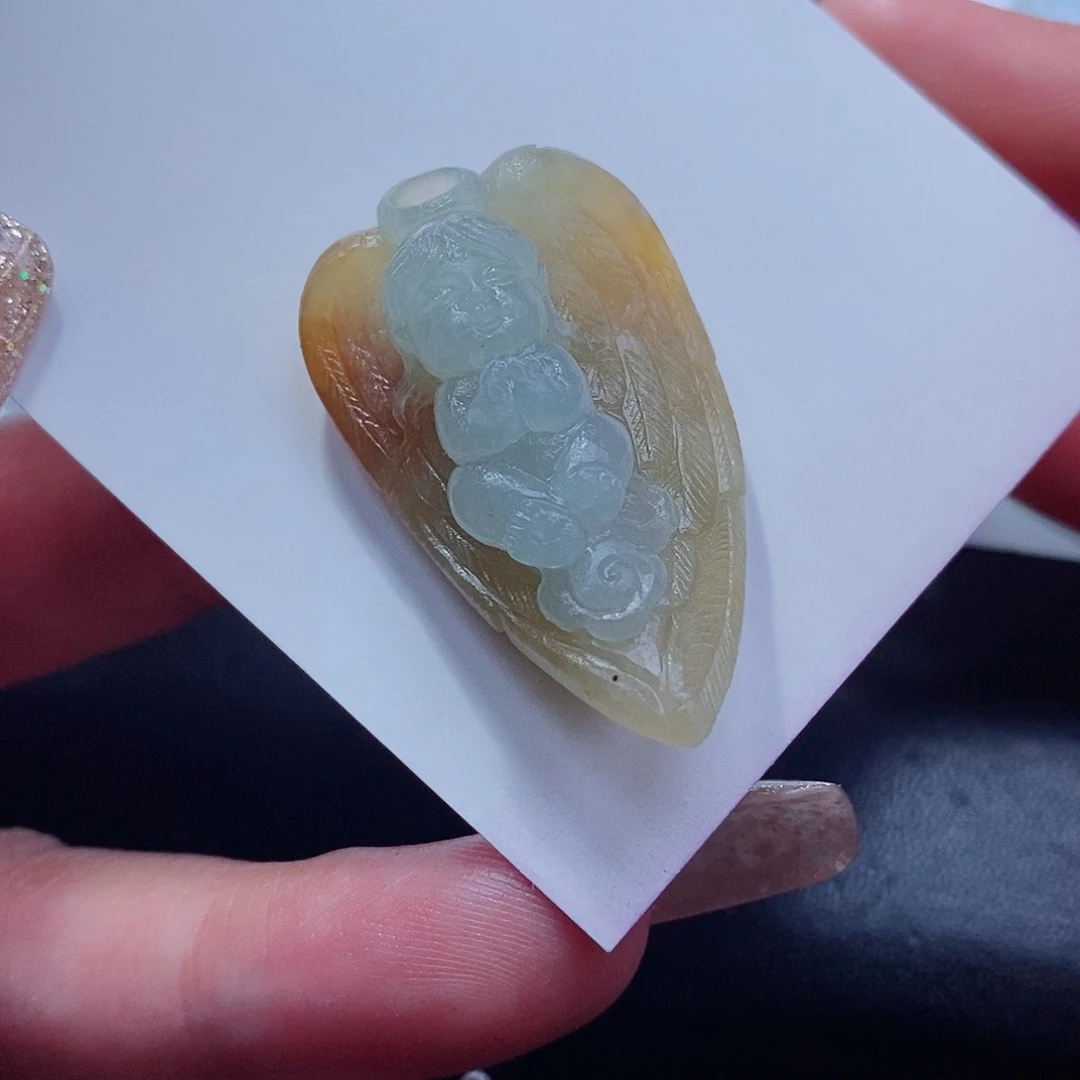 定制翡翠未镶嵌天使宝宝