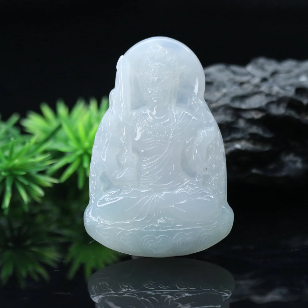 FC5天然缅甸翡翠A货不动明王/000243/保利厦门拍卖