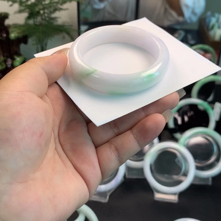 美***天翡翠未镶嵌手镯天然缅甸翡翠手镯a