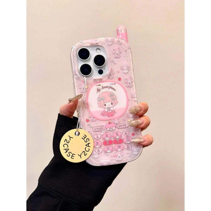 适用苹果iphone16promax大哥大15pro可爱小羊美乐蒂14pro13手机壳