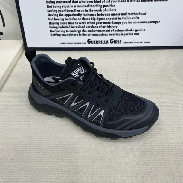 中跟青年（18-40周岁）圆头网面鞋舒适运动鞋户外网面