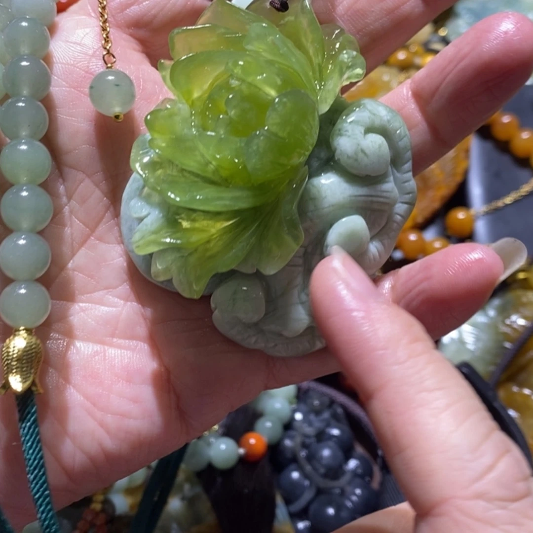 【闪购商品】岫玉毛衣链未镶嵌
