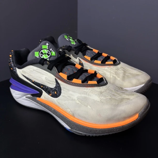 95新 maje 42.5码 Air Zoom GT Cut 2 EP 鞋帮 篮球鞋 白黑 无盒