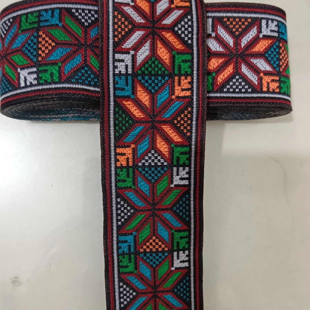 新款民族风旅拍云南哈尼族服装饰宽3.3㎝,长约7米
