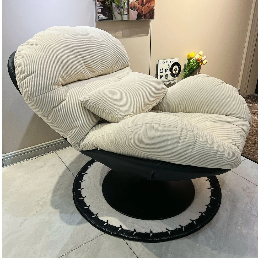 蛋壳摇摇椅大人躺椅阳台家用单人休闲椅客厅轻奢逍遥椅懒人沙发椅