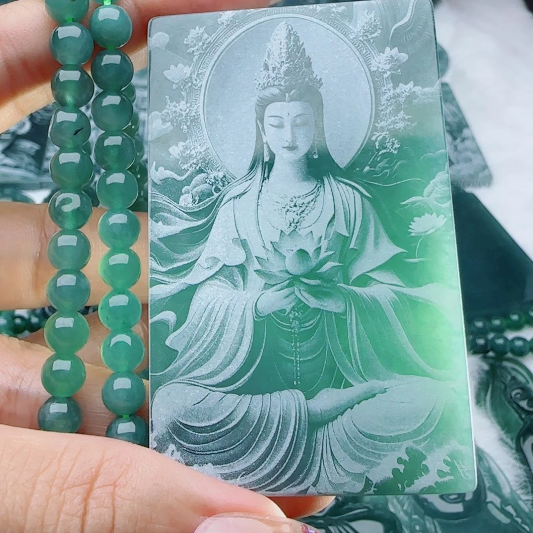 颈饰未镶嵌翡翠多样性发货天然的A货翡翠