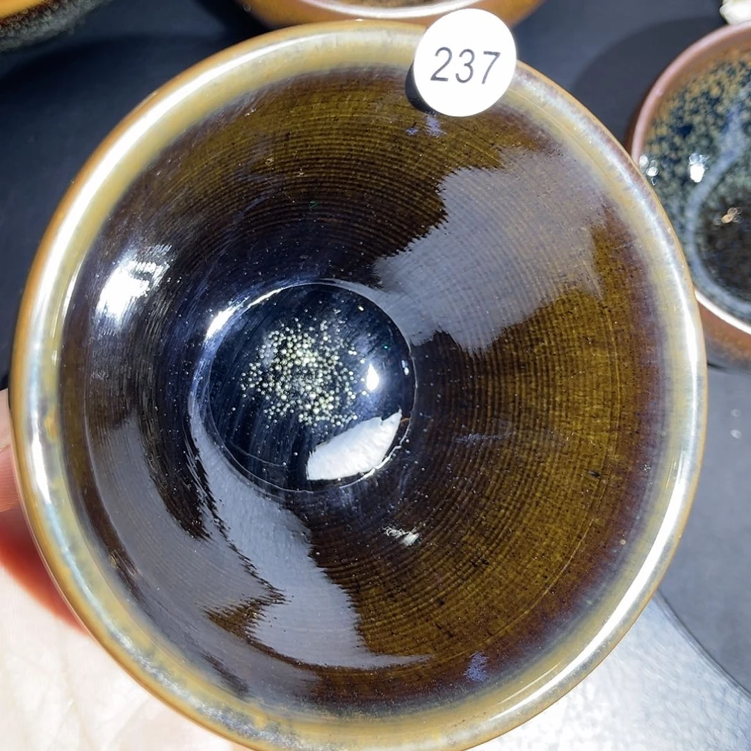 茶盏龙窑柴烧玉子风水缸器型9口径