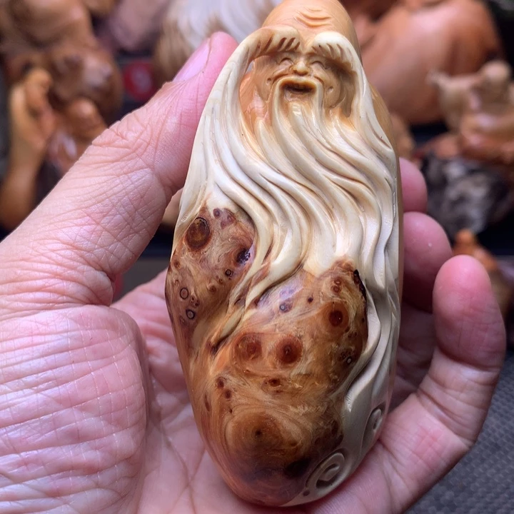 柏木（崖柏）崖柏陈化料手把件