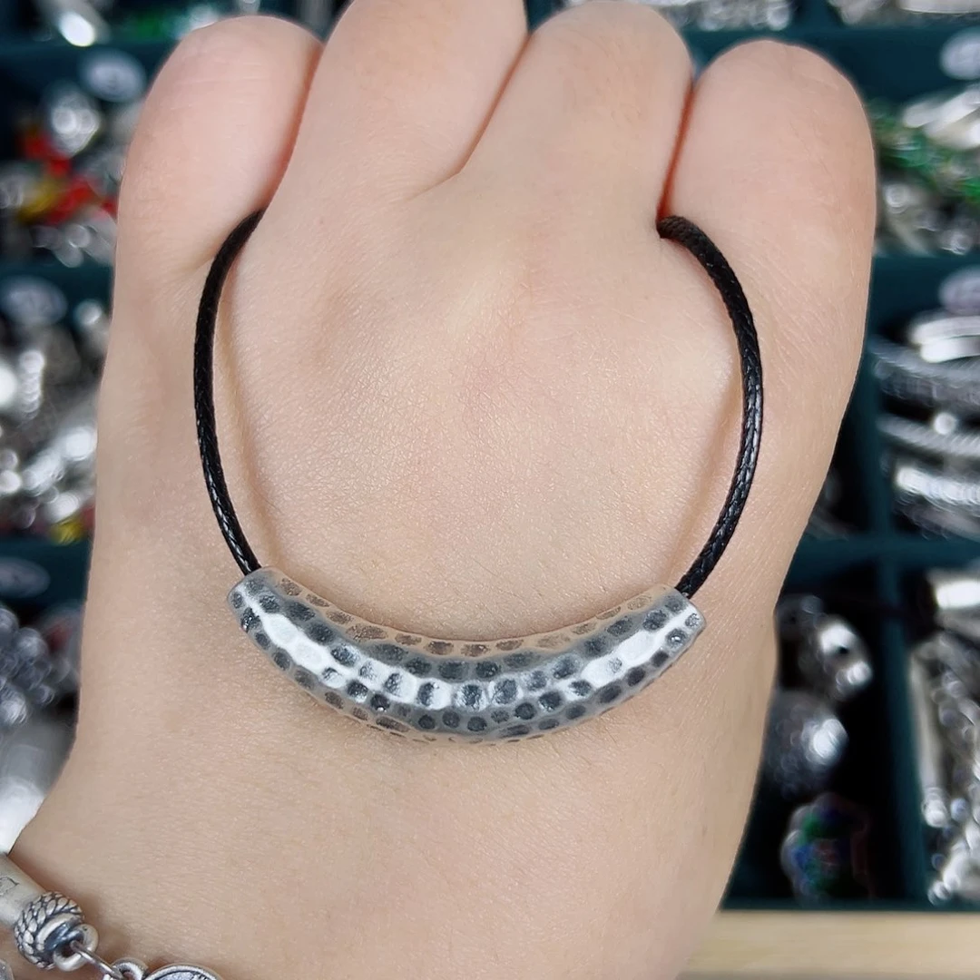 无足银足银999锤纹弯管