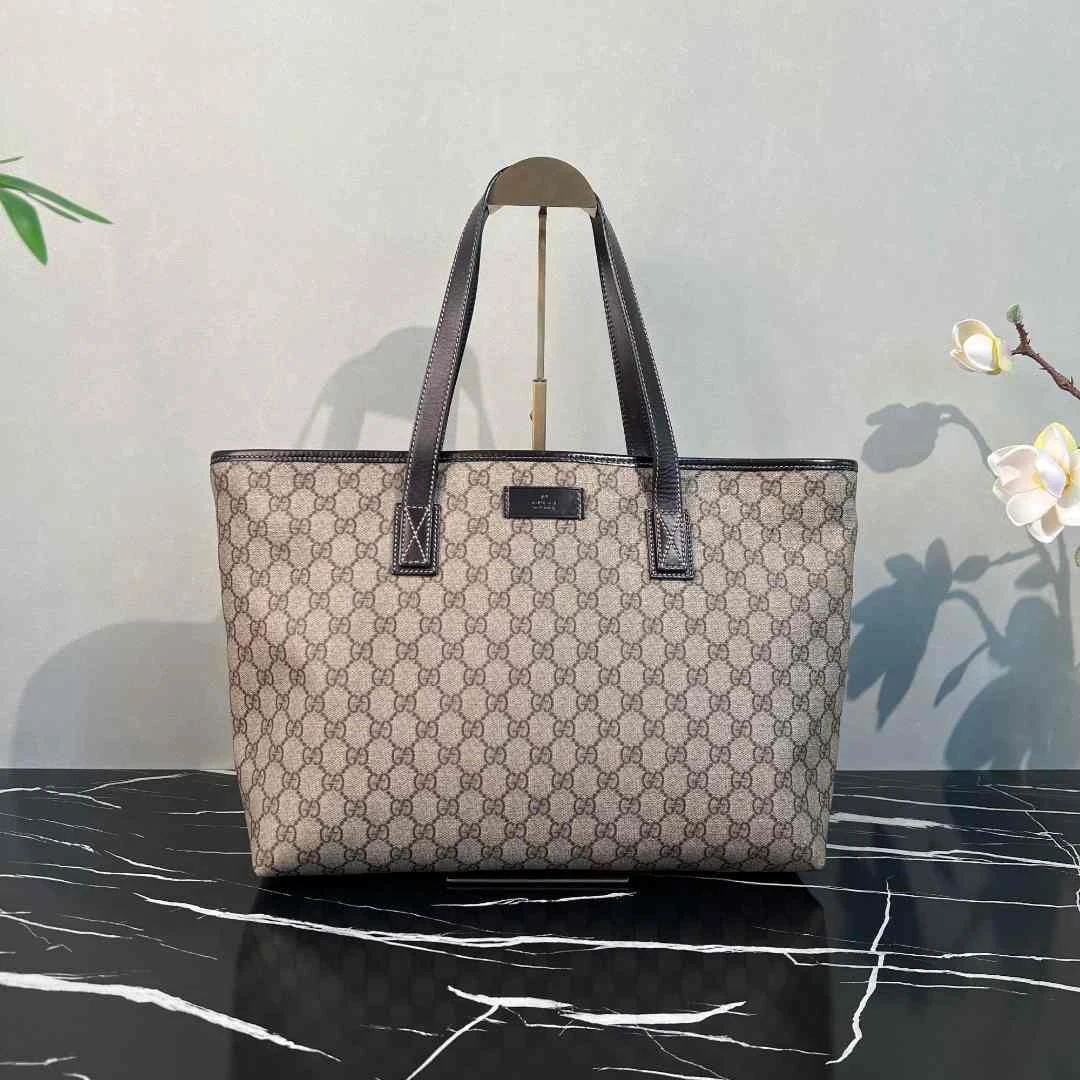 99新 GUCCI/古驰 老花手提托特包 C835677 0490