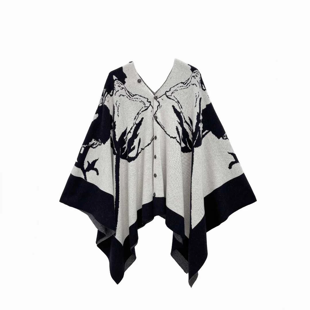 【妙音专属】100%羊毛提花披肩5501315