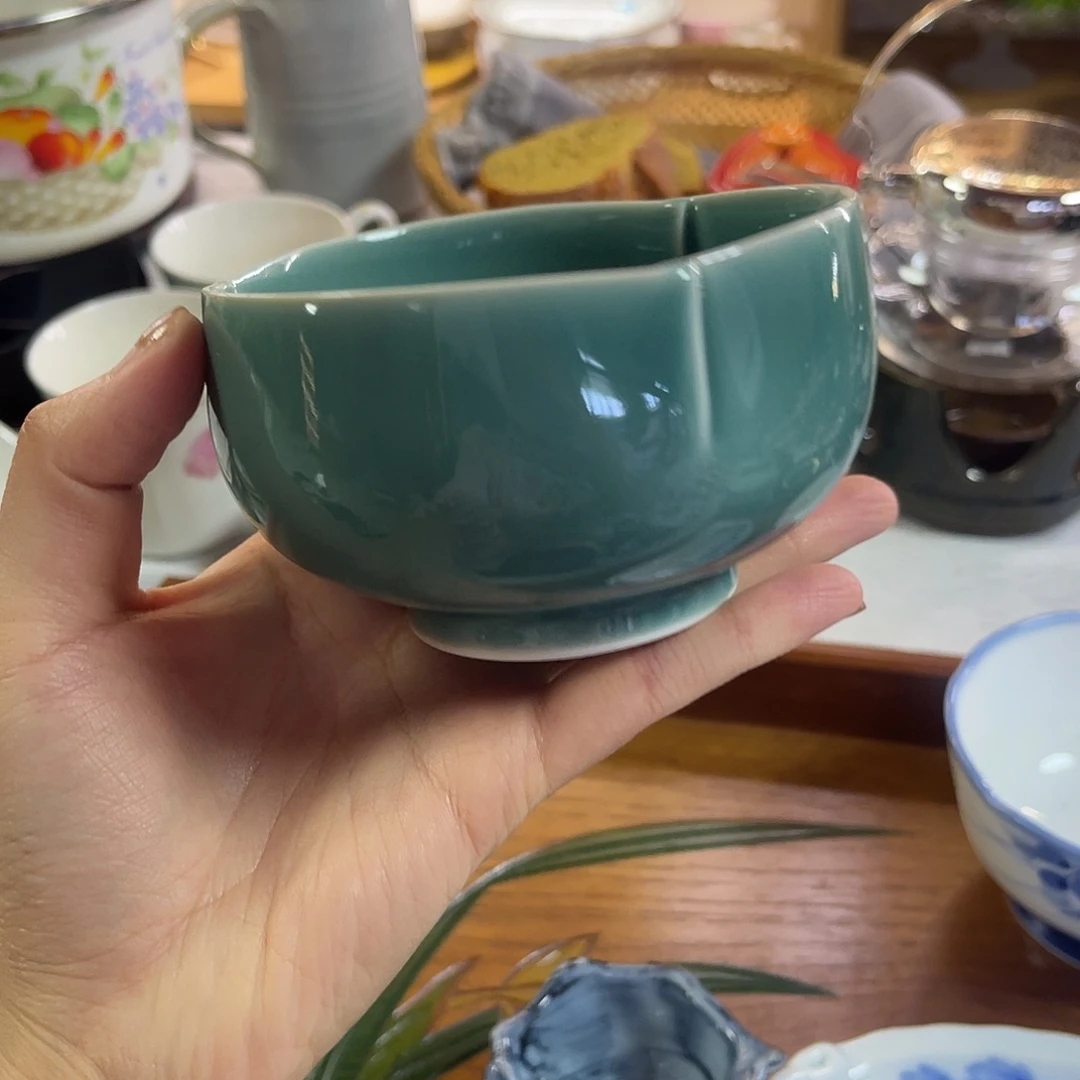 瓷片青瓷三切干饭碗啊20