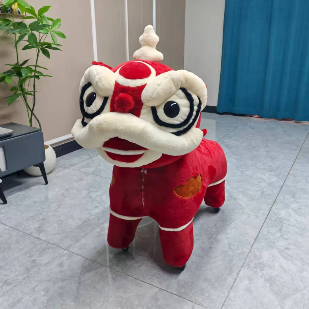 创意矮凳醒狮造型凳卡通儿童动物坐凳客厅商场展厅网红摆件椅装饰