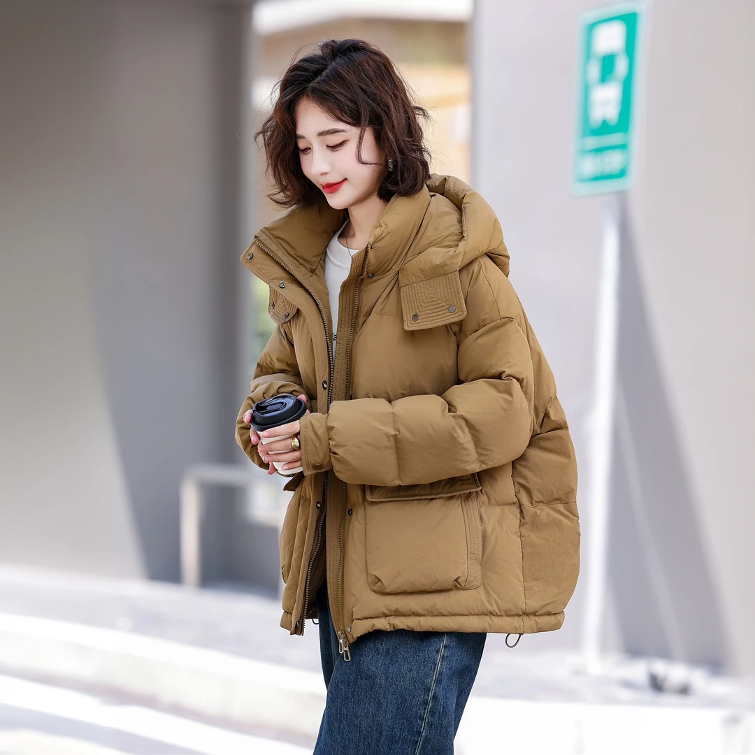 【8610-F+】大口袋鹅绒羽绒服保暖百搭不挑人冬季休闲潮流上衣