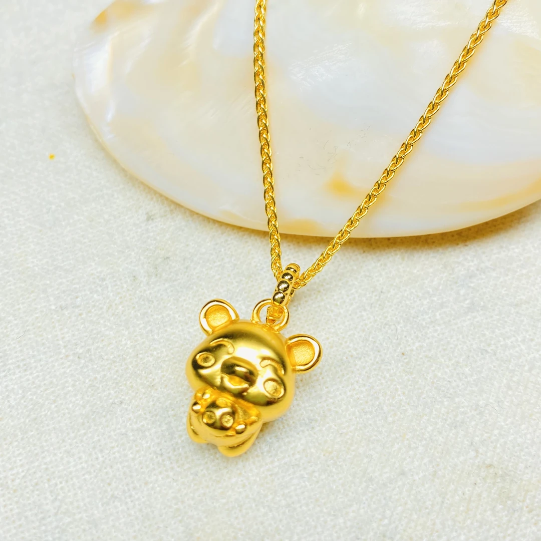 K经典黄色生肖项链多样性发货49705