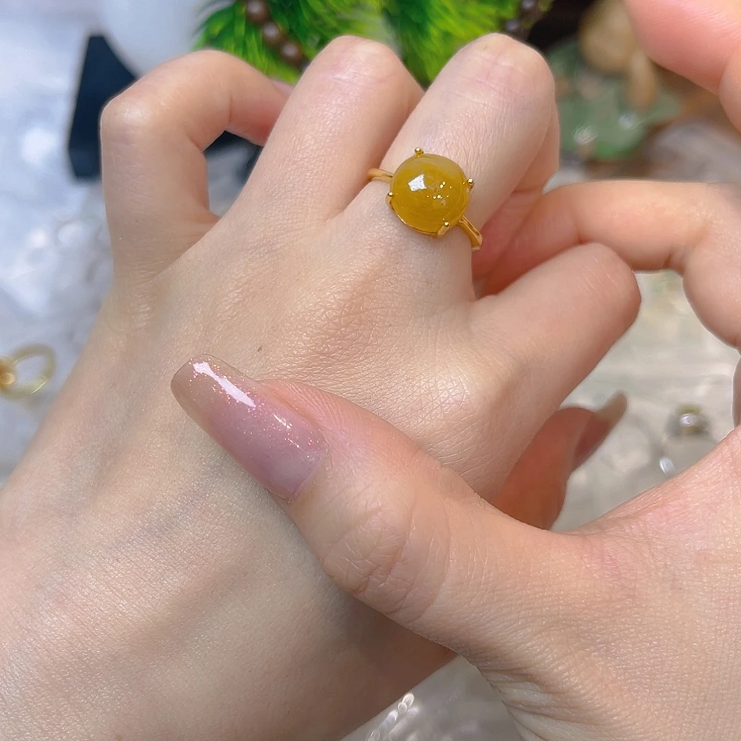 翡翠银S925镶嵌戒指