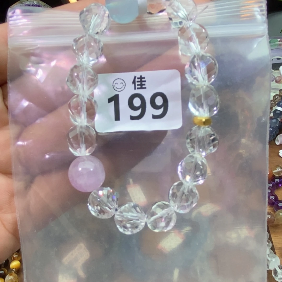 水晶手链未镶嵌多样性发一