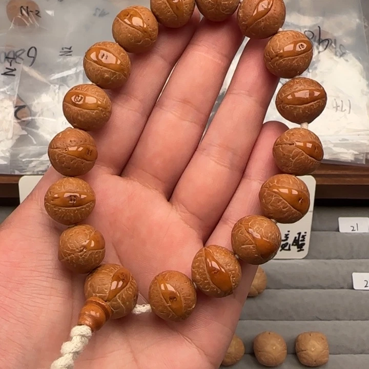 吊坠麒麟眼菩提15➕精品红皮凤眼菩提手串
