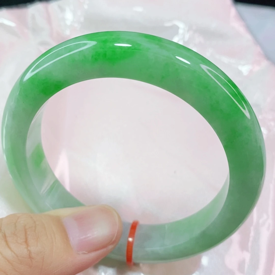 未镶嵌手镯翡翠54.6圈口高货毕业