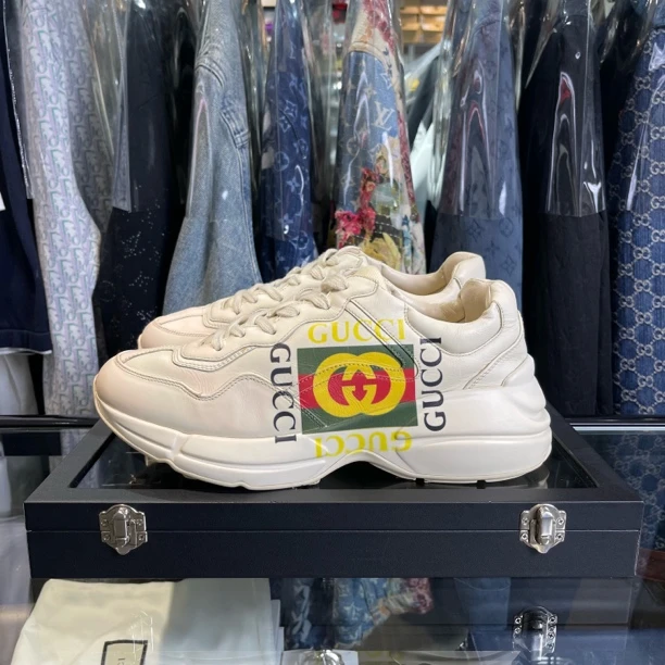 99新 GUCCI/古驰 双G经典厚底老爹鞋/41/以鉴定洗护/无盒/