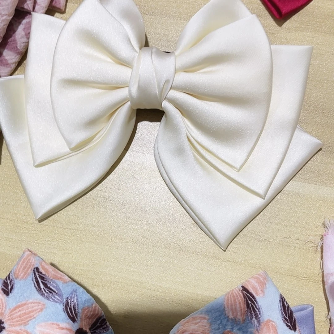 铁合金布艺蝴蝶结发夹