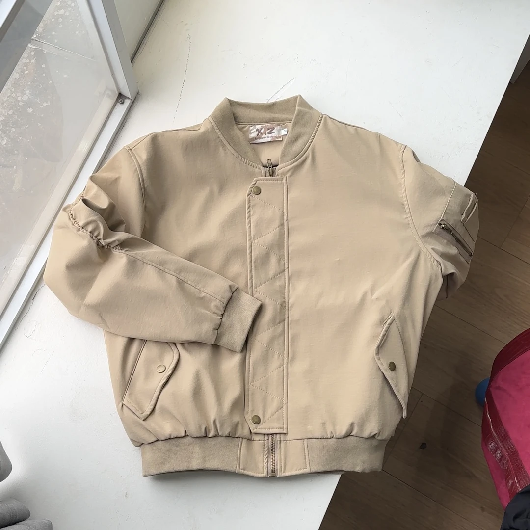 【慌慌】美式高街飞行员夹克男女短款棒球服外套潮牌百搭复古XZ-434