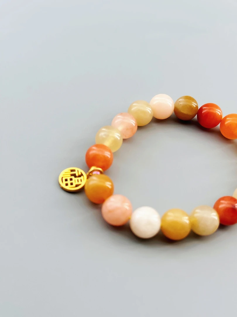 锦鲤成品手串搭配小福牌