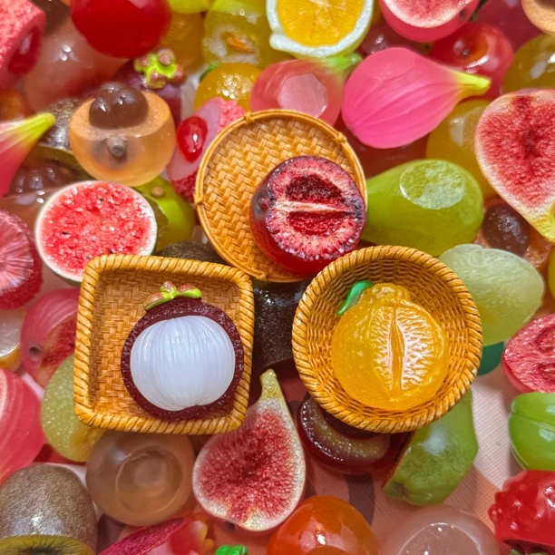 原木色框子树脂配件手工DIY摆件挂件钥匙扣实色