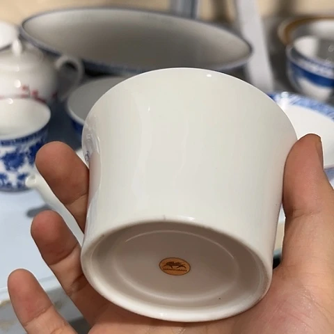 手工高岭土大球泥杯一个