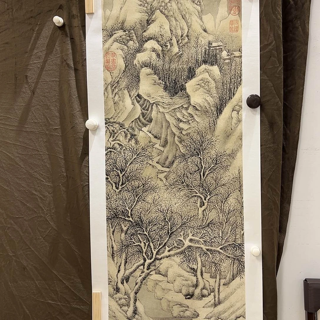 绘画X***5开笔福利版画带框