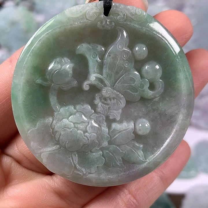 颈饰未镶嵌翡翠花开富贵福利